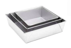 TORTERA N&ordm; 30 CUADRADA ALTA ACERO ALUMINIZADO DO&Ntilde;A CLARA