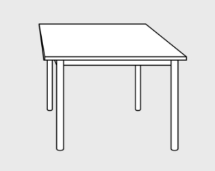 Tapas Mesa FORMICA 0,60 X 0,60 MTS