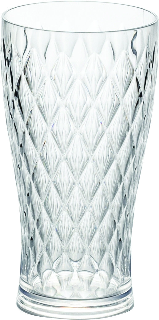 VASO GLAMOUR 500 CC TRANSPARENTE PLASTICO AREIA CRISTAL CAROL
