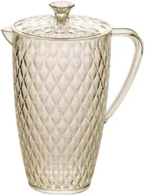 JARRA GLAMOUR 2 LT AMARILLA PLASTICO AREIA CRISTAL CAROL