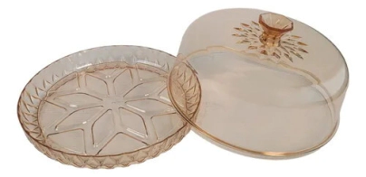 CAMPANA 18 CM AMARILLA PLASTICO AREIA CRISTAL CAROL