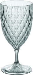 COPA DE AGUA GLAMOUR 380 CC TRANSPARENTE PLASTICO AREIA CRISTAL CAROL