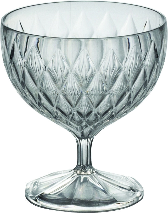 COPA DE POSTRE GLAMOUR 360 CC TRANSPARENTE PLASTICO AREIA CRISTAL CAROL