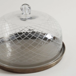 CAMPANA 28 CM SURAT CON BASE BRONCE