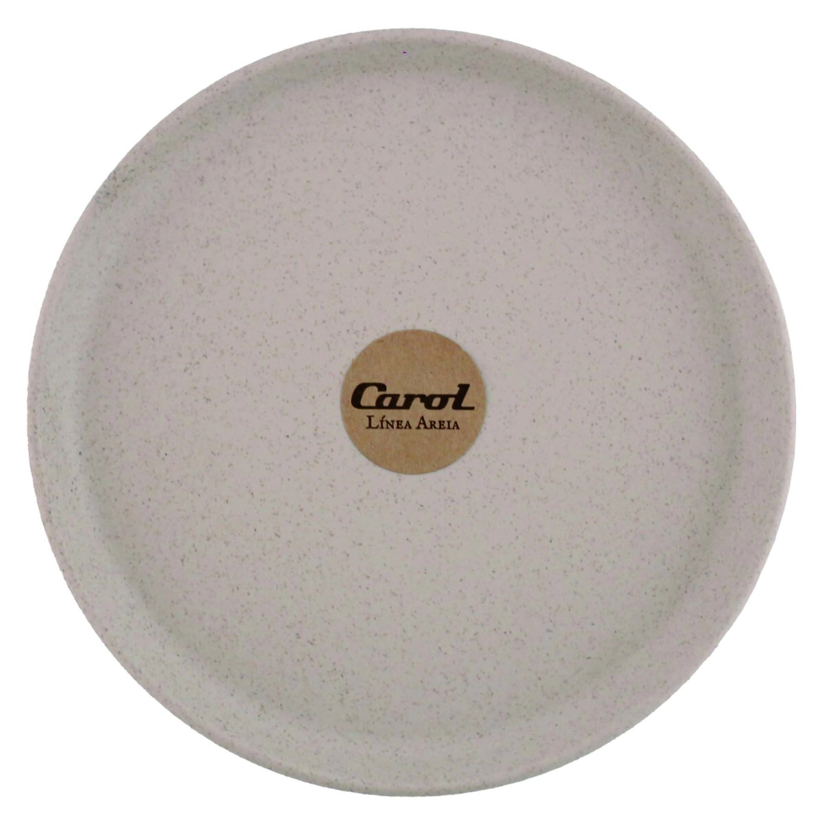 PLATO PLAYO 21 CM PLASTICO BEIGE AREIA CAROL