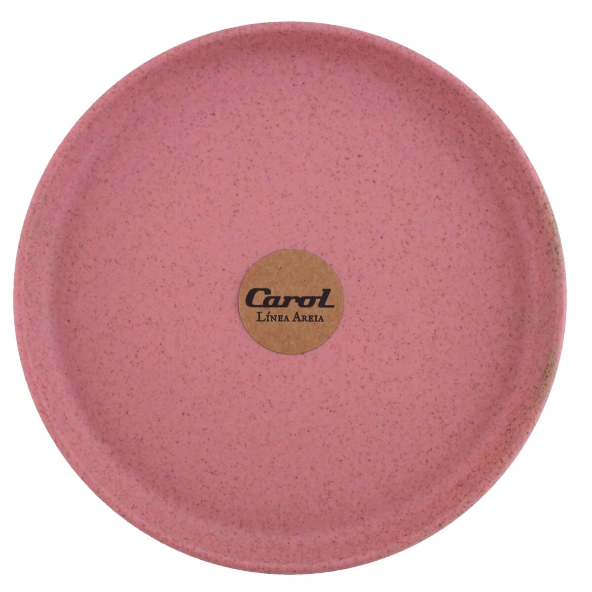 PLATO PLAYO 21 CM PLASTICO ROSA AREIA CAROL