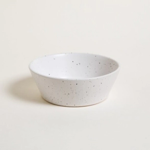 BOWL 16 CM GRANITO BLANCO CON NEGRO
