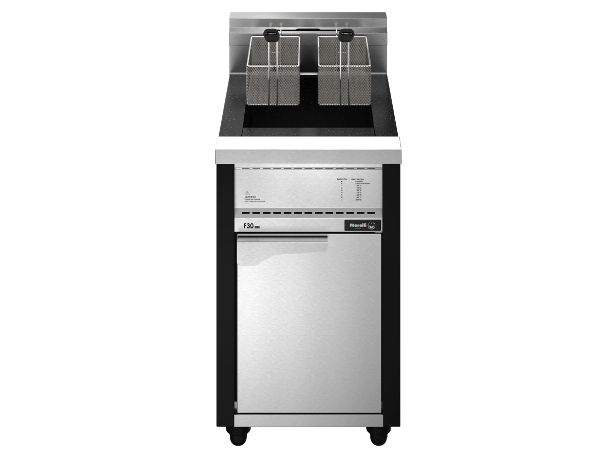 FREIDORA AUTOMATICA 30 LTS ECO TACHO ENLOZADO F-30 MORELLI