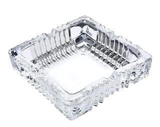 CENICERO DE VIDRIO CUADRADO 10,5 CM