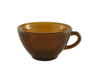 TAZA DE TE ANTILLAS DE VIDRIO AMBAR LISO RIGOLLEAU 220ML