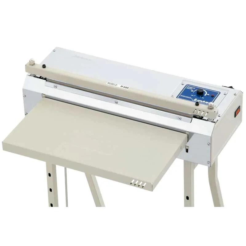 SELLADORA Y REFILADORA HORIZONTAL DE POLIETILENO POR IMPULSO DE PIE LARGO DE SELLADO 40 CM INCLUYE P