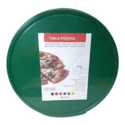 TABLA VERDE REDONDA DE 36x1 CM C/CANAL PERIMETRAL BASE LISA