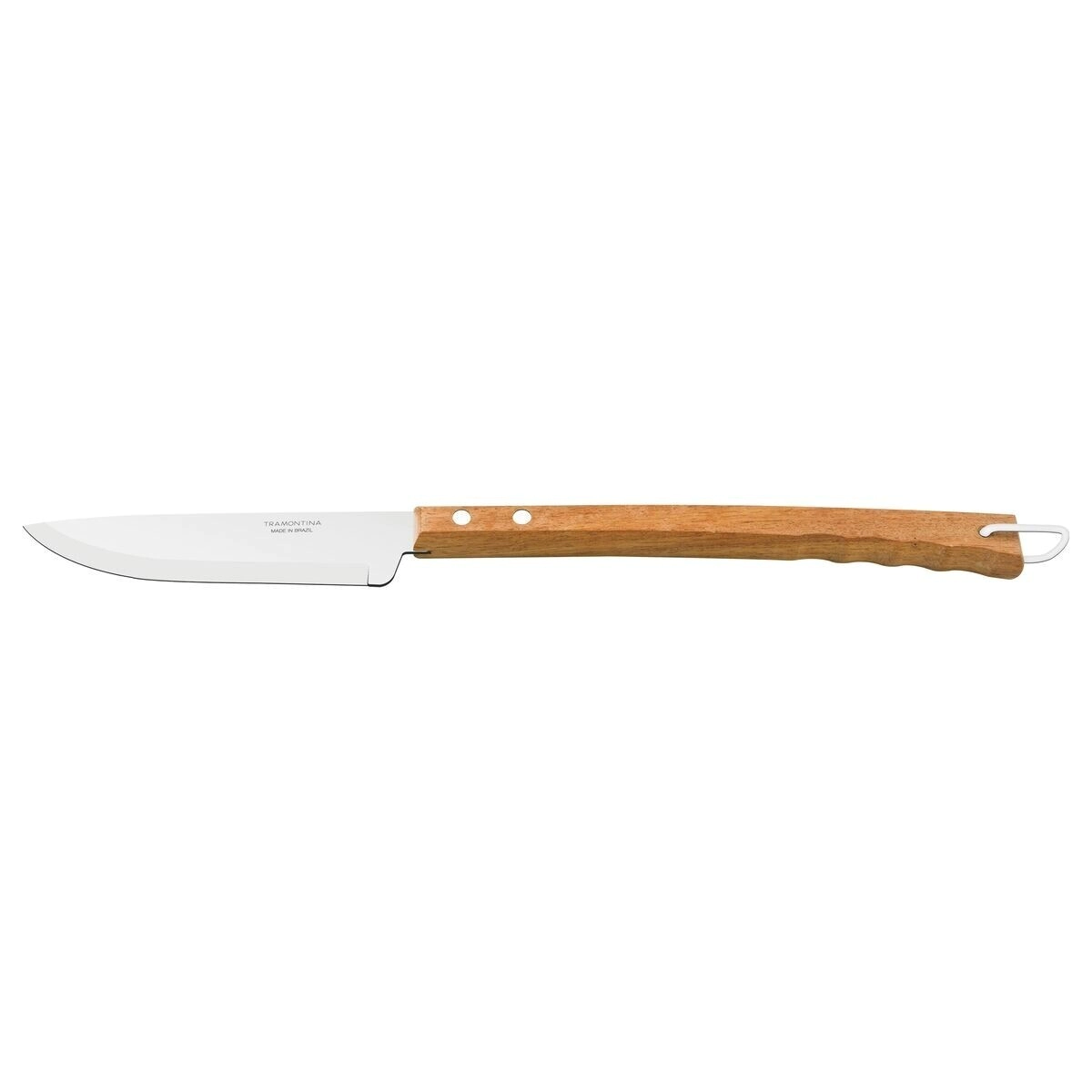 CUCHILLO TRINCHANTE 20 CM MANGO MADERA CHURRASCO TRAMONTINA