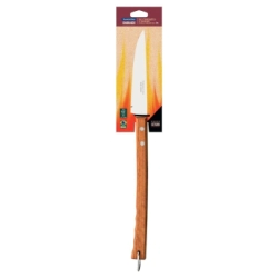CUCHILLO TRINCHANTE 20 CM MANGO MADERA CHURRASCO TRAMONTINA