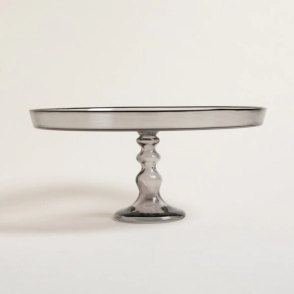 POSA TORTA 32 CM CON PIE VIDRIO ARES