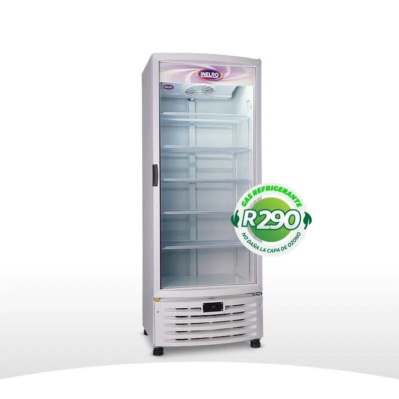 EXHIBIDORA VERTICAL CUATRO ESTANTES MOVILES 560 lts 2055 x 775 x 710 INELRO