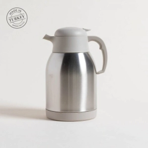 JARRA TERMICA 2 LTS DE ACERO INOXIDABLE TAPA GRIS CLARO