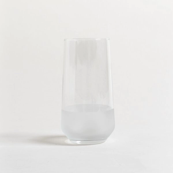 VASO ALTO MERSIN 470 ML FONDO ESMERILADO