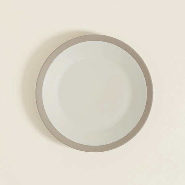 PLATO PLAYO 26 CM PEKIN NATURAL CON BORDE BEIGE