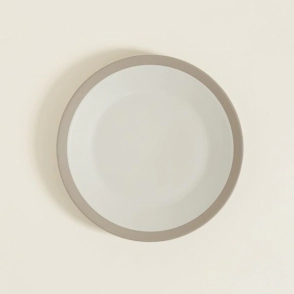 PLATO PLAYO 26 CM PEKIN NATURAL CON BORDE BEIGE