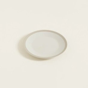 PLATO PLAYO 26 CM PEKIN NATURAL CON BORDE BEIGE