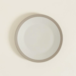 PLATO PLAYO 26 CM PEKIN NATURAL CON BORDE BEIGE