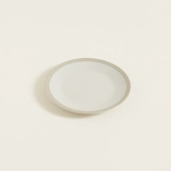 PLATO PLAYO 26 CM PEKIN NATURAL CON BORDE BEIGE