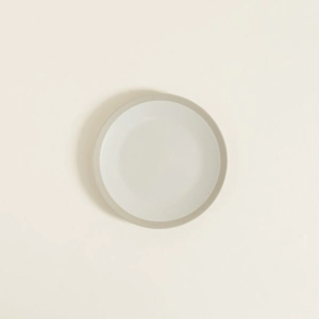 PLATO POSTRE 21 CM PEKIN NATURAL CON BORDE BEIGE