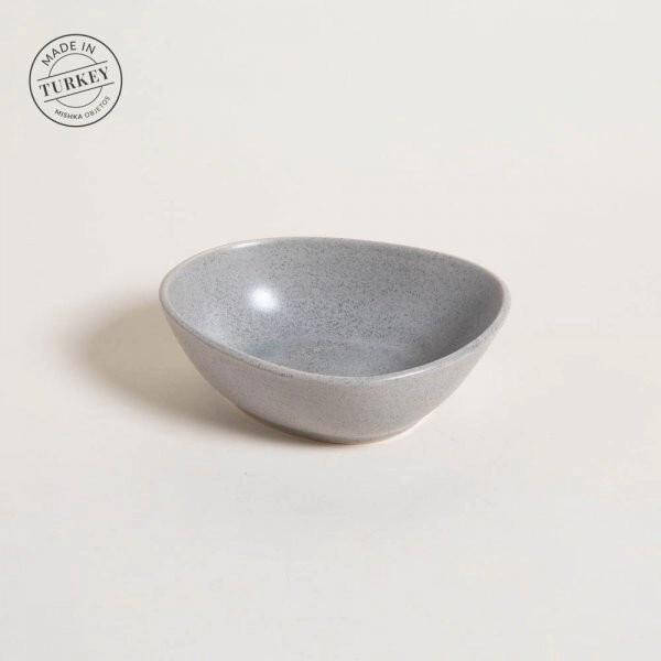 BOWL 16 X 13 X 5 CM IRREGULAR ISPARTA GRIS GRANITE