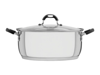 CACEROLA N� 30 SOLAR GOURMET CON ASAS DE SILICONA ACERO TRIPLE FONDO TRAMONTINA