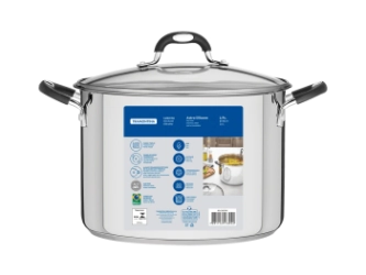 OLLA N� 30 SOLAR GOURMET CON ASAS DE SILICONA ACERO TRIPLE FONDO TRAMONTINA