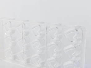 MOLDE RIGIDO BOMBONES DOBLE CORAZON