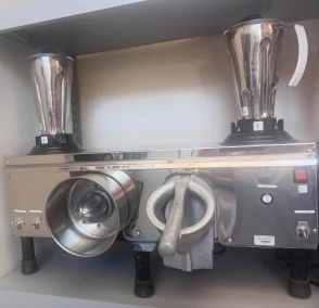 LICUADORA 2 VASOS - GRANIZADOR Y EXPRIMIDOR ACERO INOX ANION