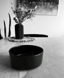BOWL 15 CM NORDICO NEGRO CERAMICA SALDO NORDIK