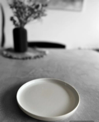 PLATO POSTRE 19 CM NORDICO BLANCO CERAMICA SALDO NORDIK
