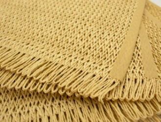 INDIVIDUAL RECTANGULAR 30 X 45 CM TEJIDO CLARO