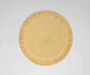 INDIVIDUAL REDONDO 38 CM TEJIDO CLARO