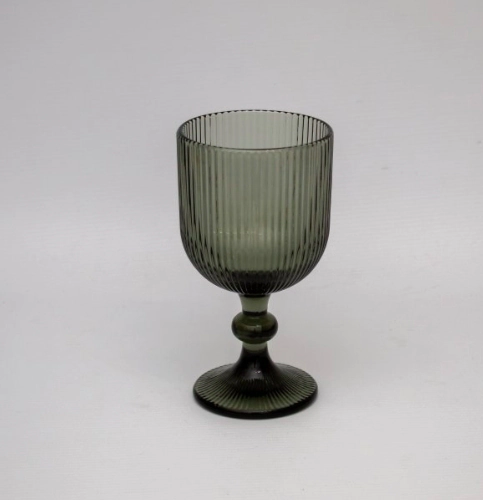 COPA DE VINO VINTAGE 250 ML VIDRIO GRIS HUMO