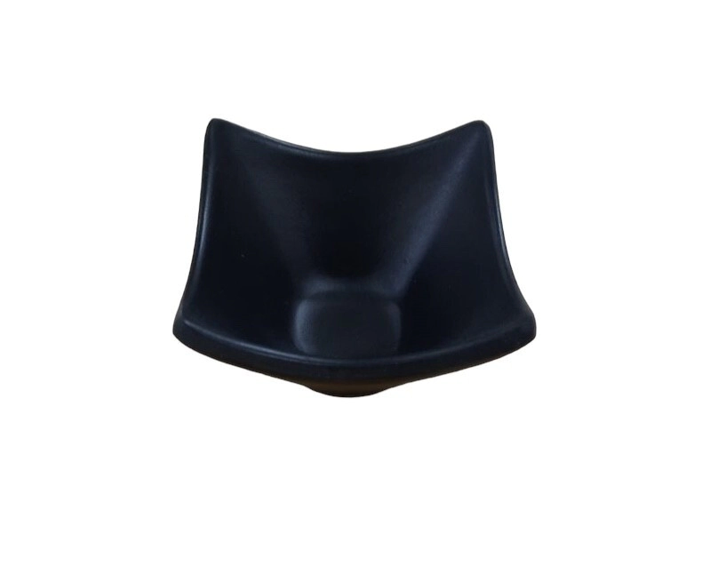 CAZUELA 6,5 CM DIP CUADRADA NEGRA MELAMINA