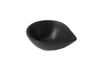 CAZUELA 10 CM DIP IRREGULAR NEGRA MELAMINA