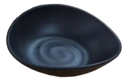 BOWL 17 CM IRREGULAR NEGRO MELAMINA