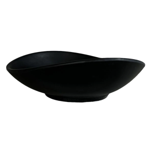 BOWL 17 CM IRREGULAR NEGRO MELAMINA