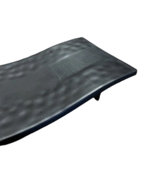 BANDEJA RECTANGULAR 28 X 13 CM NEGRA MELAMINA