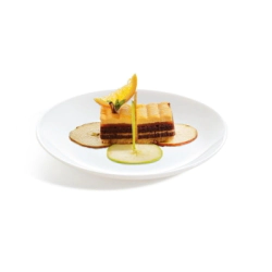 PLATO POSTRE 19 CM DIWALI BLANCO VIDRIO TEMPLADO LUMINARC