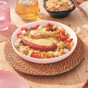 PLATO HONDO 25 CM COUSCOUS FRIENDS TIME BLANCO VIDRIO TEMPLADO LUMINARC