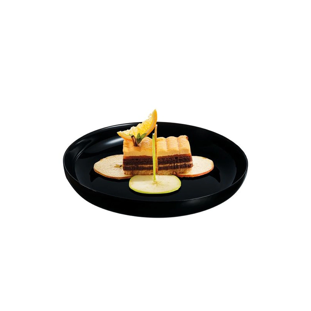 PLATO HONDO 25 CM COUSCOUS FRIENDS TIME NEGRO VIDRIO TEMPLADO LUMINARC