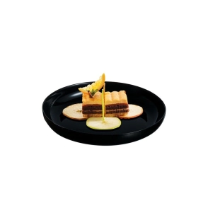 PLATO HONDO 25 CM COUSCOUS FRIENDS TIME NEGRO VIDRIO TEMPLADO LUMINARC