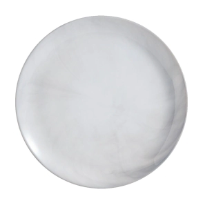 PLATO PLAYO 25 CM DIWALI MARBRE MARMOLADO GRIS VIDRIO TEMPLADO LUMINARC
