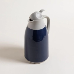JARRA TERMICA 1,3 LTS DE PLASTICO AZUL TAPA GRIS CLARO