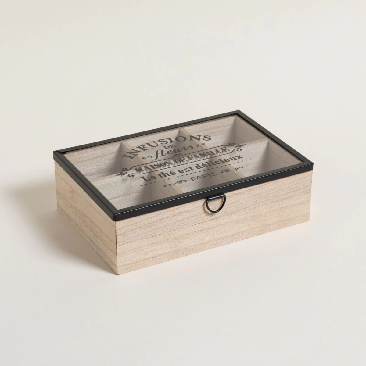 CAJA DE TE 6 DIVISIONES MARIAGE FRERES 24 X 16 CM